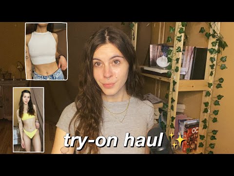 ASMR Spring/Summer Try - On Haul ✨ ( bikinis, crop tops etc. all thrifted!)