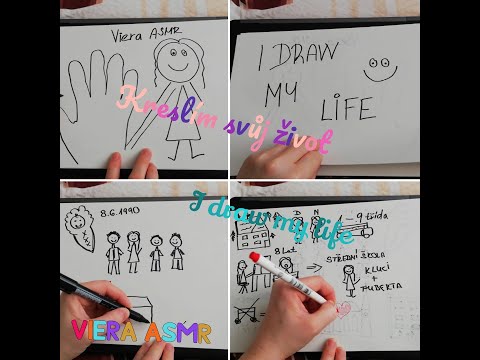 ASMR CZ- Draw my life// Kreslím svůj život
