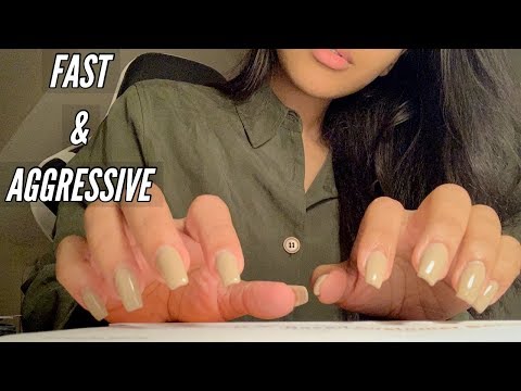 ASMR | Fast, Aggressive ASMR | Mouth Sounds, Tapping, Hand movements |