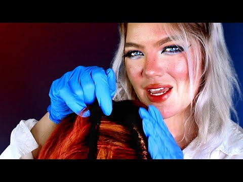ASMR Relaxing, Detailed Scalp Exam, Lice Check, Scalp Scratch | Roleplay for sleep