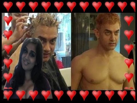 WTF ?! Aamir Khan dyes his Hair  BLONDE  in DHOOM 3 Movie Film Bollywood is Gross!
