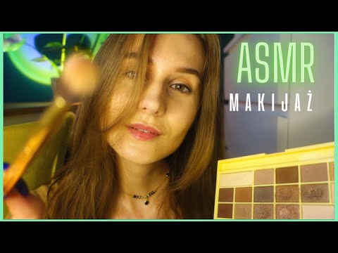 asmr po polsku 🌙 UMALUJĘ CIĘ zanim ZAŚNIESZ 😴 ROLEPLAY *doing your make-up* (whisper)