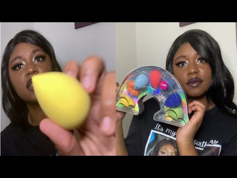 ASMR BEATING YOU WITH THE BEAUTY BLENDER
