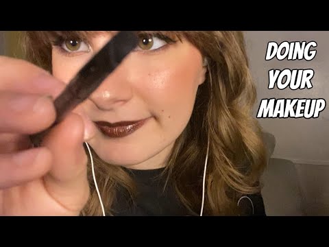 ASMR | Doing Your Fall Makeup🍂💄 (makeup triggers, mouth sounds, tapping, rambles)
