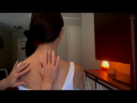 ASMR | The Most Soothing Back Scratch, Nape of the Neck, Hair Play & Scalp Massage