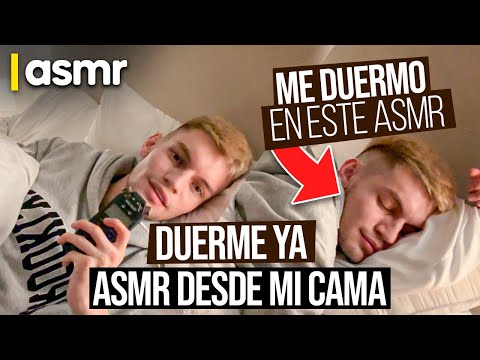 ASMR haciendo asmr hasta dormirme desde mi cama asmr español