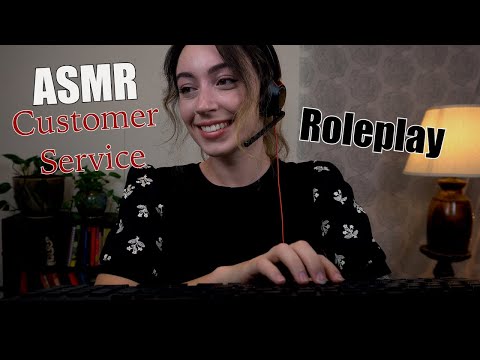 ASMR | ASMR Customer Service Roleplay (Soft Spoken, Typing, Tapping)