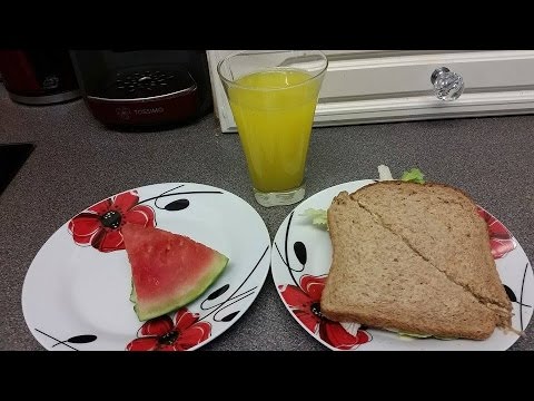Binaural Asmr Eating Sounds - Crunchy Salad Sandwich / Juicy Melon / Orange Juice