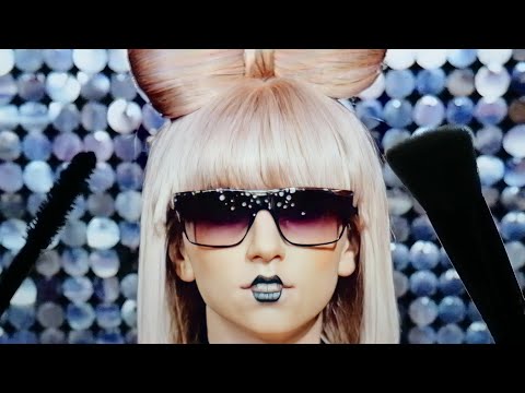 1 MINUTE ASMR - LADY GAGA DOING YOUR MAKEUP FAST 😂  - LEYARED SOUNDS - MOUTH SOUNDS - NO TALKING