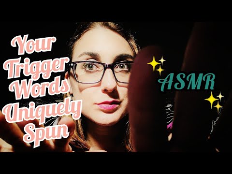 ASMR Repeating Your Trigger Words & Names REALLY FAST (word into mouth sounds, hand movements)