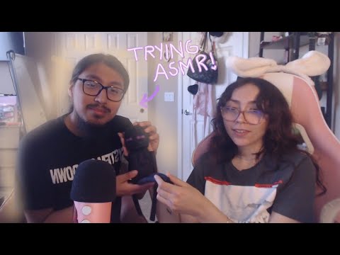 Trying ASMR with my BF