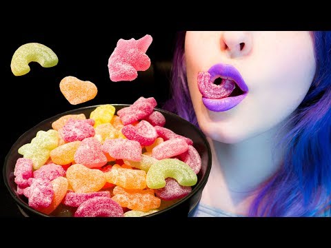 ASMR: Fabulous Unicorn Wonderland Fruit Gum | Sweet & Sour Candy ~ Relaxing Eating Sounds [V] 😻