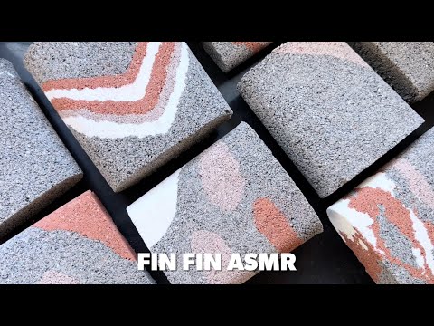 ASMR : Gritty Concrete Crumbling in Water💦 #400