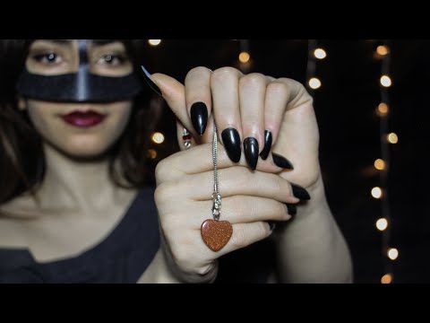 ASMR Sleep Hypnosis with Hand Movements & Necklace Hypnosis ( Slow Whispering )
