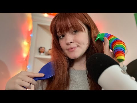 ASMR My FAVORITE ✨triggers HAIR Brushing, LIQUID GOLD and EATING TRIGGERS