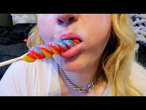 ASMR | Crazy Intense Mouth Sounds | Unicorn Lollipop | Crunching and Chewing Sounds