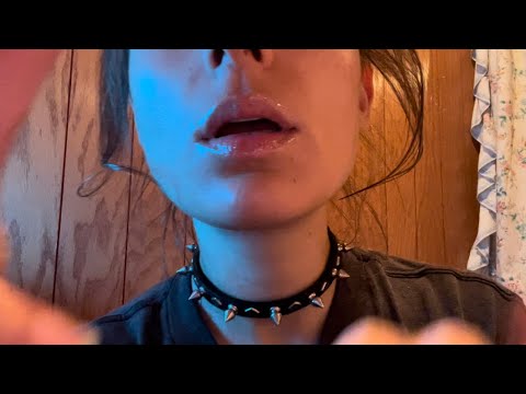 #ASMR UP CLOSE FACE TAPPING PERSONAL ATTENTION KISSES TEETH TAPPING NATURAL NAILS FOR RELAXATION 😘