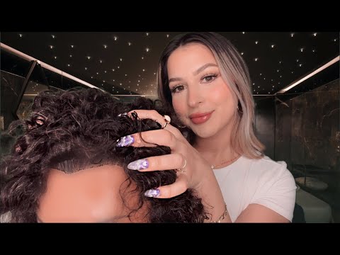 ASMR | Relaxing Scalp massage, Scalp scratching + Positive affirmations💓💆‍♀️