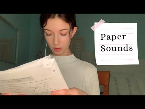 ASMR Lofi | Paper sorting (crinkling, ripping, folding, random soft spoken + whispered talking)