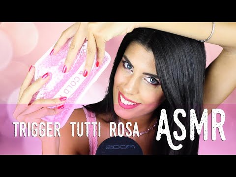 ASMR ita - 🌸 TRIGGER SOPORIFERI ROSA • Close Up (Intense Whispering)