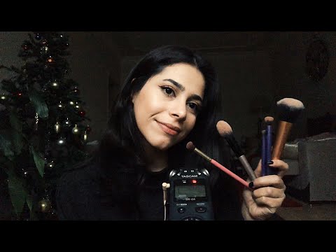 ASMR/ Mikrofon Fırçalama/ Brushing Mic with Makeup Brushes