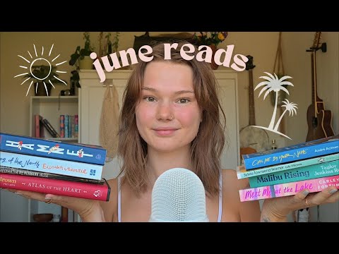 ASMR books I read in june! (whispers, tapping)