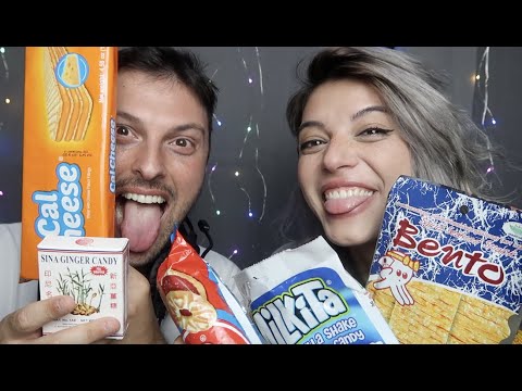 ASMR | Yummy TREATS Unboxing! (Mouthsounds & Crinkly Packaging)