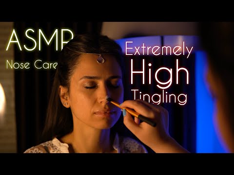 ASMR Nose Care, Brushing and Massage With Calming Music