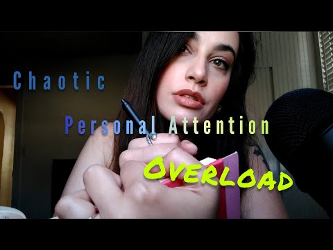 ASMR | Chaotic & Unpredictable | Personal Attention, Counting, Massage, Skin Brushing