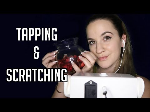 ASMR Tapping and Scratching (whispering, tapping, scratching)