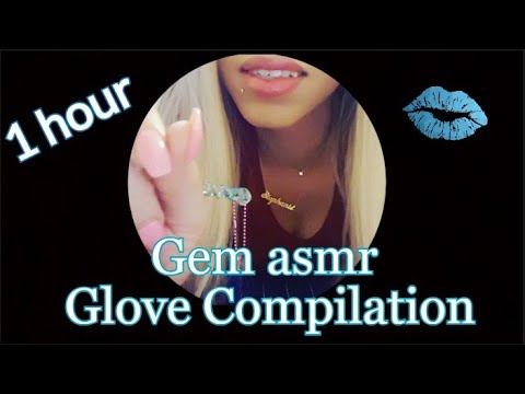 {ASMR} Glove sound compilation video  - 1 hour long