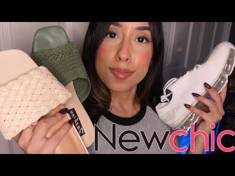 ASMR Whispered Shoe & Heels Haul 👠 (Tapping, Scratching) Ft NewChic