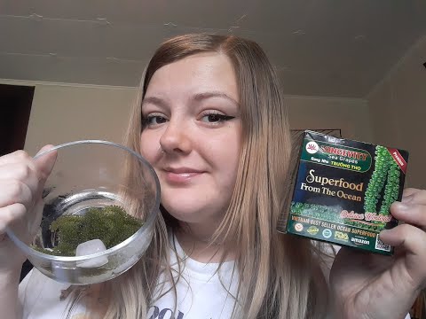ASMR- Trying Sea Grapes for the 1st time!