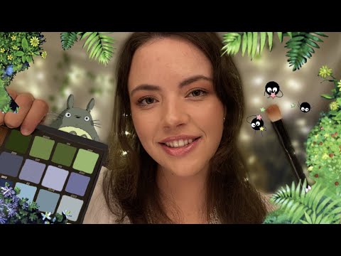 Painting Your Face ASMR | Studio Ghibli inspired (layered sounds, whispered roleplay)