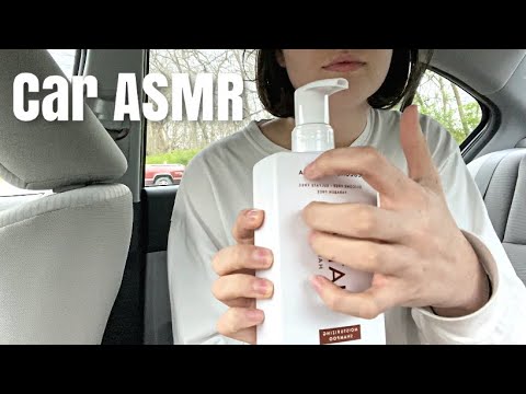 ASMR | asmr in my car, tapping on my mini target haul | ASMRbyJ