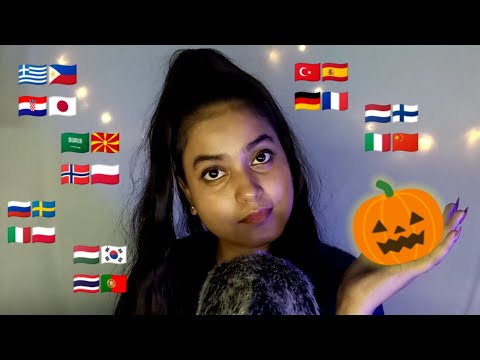 ASMR "Pumpkin" in 25+ Different Languages with Inaudible Mouth Sounds