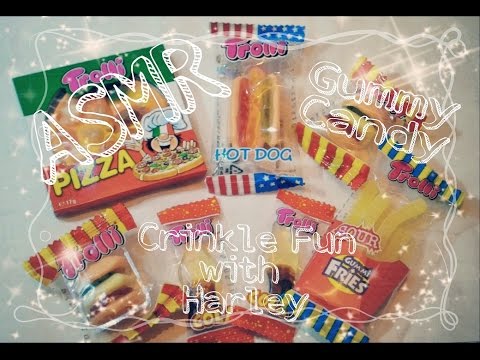 ASMR Gummy Candy Crinkle Fun With Harley . Whispered