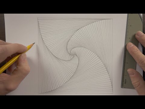 Drawing an Optical Illusion | ASMR