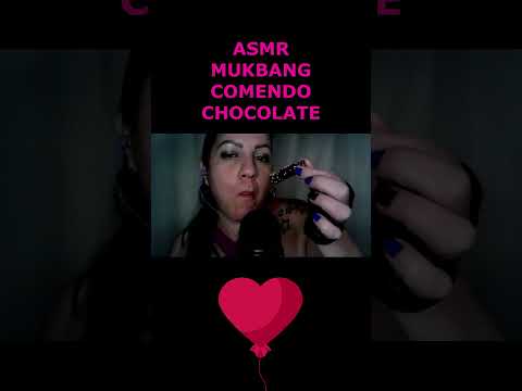 ASMR-SHORTS MUKBANG COMENDO CHOCOLATE #mukbang #rumo2k #shortsvideo #mastigação