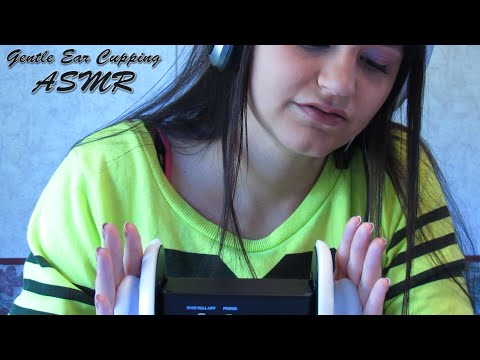ASMR. Gentle Ear Cupping, Brushing & Feather Tickling - Close Whispers & Sticky Sounds (Soft Spoken)