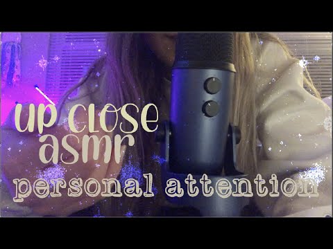 up close asmr 🌙 soothing personal attention before bed 🛋 ~ hand movements + gentle mouth sounds
