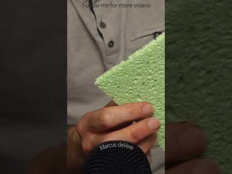 ASMR Quick Tapping On A Sponge Pad #short