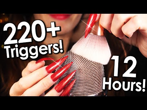[12 Hours ASMR] 220+ Triggers for DEEP SLEEP & RELAXATION 😴 4k (No Talking)