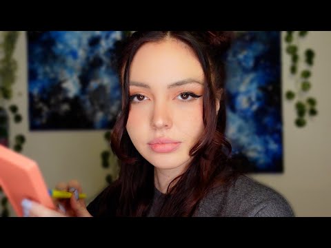 Painting Your Face ASMR (personal attention, soft whispers, face brushing)