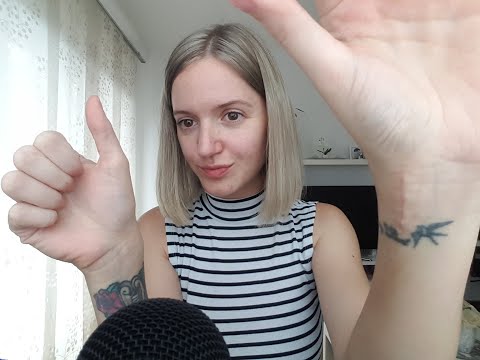 ASMR tapping + hand sounds - THANK YOU Video for Florian - unboxing amazon wishlist present - tingly