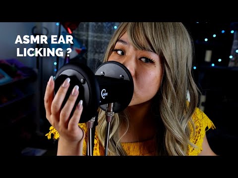 ASMR Ear Licking | Pan Delay | Aggressive & Soft Mouth Sounds | Kisses | Mic Scratching | No Talking