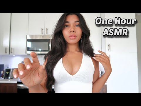 ASMR | 1 HOUR OF MOUTH SOUNDS, SOFT SPOKEN & PAGE TURNING ✨