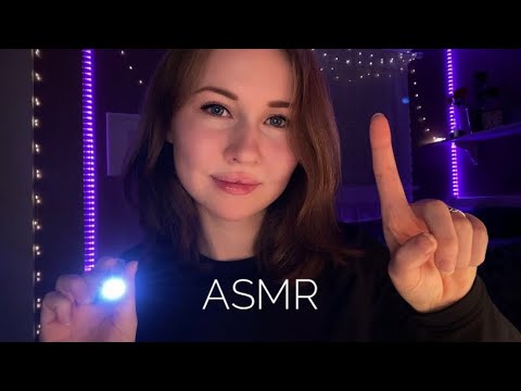 ASMR~Light Triggers and Mouth Sounds (Follow My Instructions, Face Tracing, Tape on the Mic etc.)✨