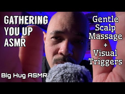 Fluffy Mic Scalp Massage | Reassuring & Gentle Visual triggers ☺️ | Whispered ASMR for relaxation
