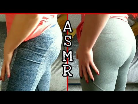 ASMR Leggings try on | Rub and scratch ❤